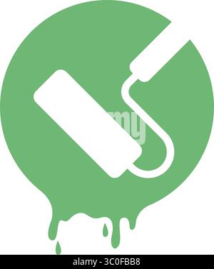 Design mit Logo-Symbolen für Painting Services Stock Vektor