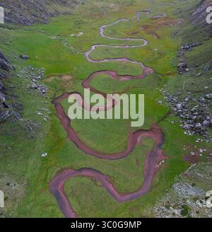 Landschaft im Aguas Tuertas Tal im Naturpark Western Täler. Region La Jacetania. Huesca. Aragonien. Spanien. Europa. Stockfoto