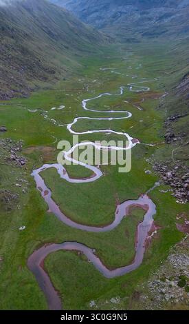 Landschaft im Aguas Tuertas Tal im Naturpark Western Täler. Region La Jacetania. Huesca. Aragonien. Spanien. Europa. Stockfoto