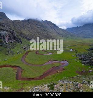 Landschaft im Aguas Tuertas Tal im Naturpark Western Täler. Region La Jacetania. Huesca. Aragonien. Spanien. Europa. Stockfoto