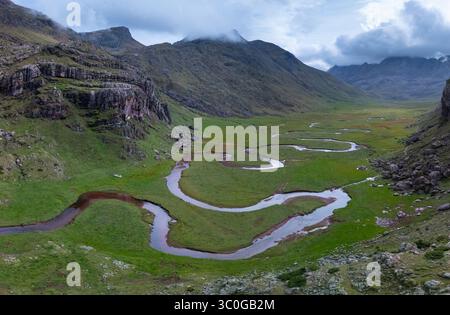 Landschaft im Aguas Tuertas Tal im Naturpark Western Täler. Region La Jacetania. Huesca. Aragonien. Spanien. Europa. Stockfoto