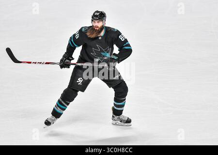 23. November 2018: Brent Burns (88), Verteidiger der San Jose Sharks im SAP Center in San Jose, Kalifornien, während des NHL-Spiels zwischen den Vancouver Canucks und den San Jose Sharks. Chris Brown/CSM(Kreditbild: &Copy; Chris Brown/CSM via ZUMA Wire) Stockfoto