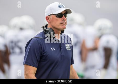 24. November 2018: Der ehemalige Dominion Monarchs-Cheftrainer Bobby Wilder während des 1. Viertels eines NCAA-Fußballspiels zwischen den Old Dominion Monarchs und den Rice Owls im Rice Stadium in Houston, Texas. Rice gewann das Spiel 27 zu 13...Trask Smith/CSM(Credit Image: &Copy; Trask Smith/CSM via ZUMA Wire) Stockfoto
