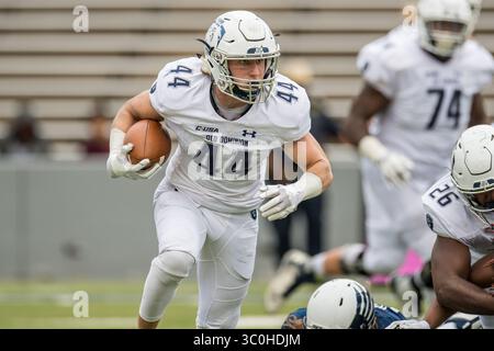 24. November 2018: Old Dominion Monarchs Running Back Matt Geiger (44) trägt den Ball während des 4. Viertels eines NCAA-Fußballspiels zwischen den Old Dominion Monarchs und den Rice Owls im Rice Stadium in Houston, Texas. Rice gewann das Spiel 27 zu 13...Trask Smith/CSM(Credit Image: &Copy; Trask Smith/CSM via ZUMA Wire) Stockfoto