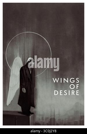 BRUNO GANZ in WINGS OF DESIRE (1987) -Originaltitel: DER HIMMEL UBER BERLIN-, Regie: WIM WENDERS. Titel: WESTDEUTSCHER RUNDFUNK / Album Stockfoto