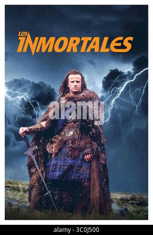 CHRISTOPHER LAMBERT in HIGHLANDER (1986), Regie: RUSSELL MULCAHY. Beschreibung: COLUMBIA/CANNON/WARNER/Album Stockfoto