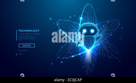 KI-Agent in Bildung oder Wissenskonzept zu Technologie Stock Vektor