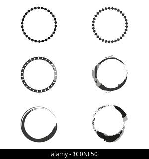 Kreisziel-Symbol. Symbol für die Mitte des Ausrichtens. Vektor-Bullseye-Grafik. Rotes, scharfes Design. Stock Vektor