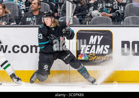 13. Dezember 2018: Marcus Sorensen (20) macht einen kurzen Stopp während des NHL-Spiels zwischen den Dallas Stars und den San Jose Sharks im SAP Center in San Jose, Kalifornien. Chris Brown/CSM(Kreditbild: &Copy; Chris Brown/CSM via ZUMA Wire) Stockfoto