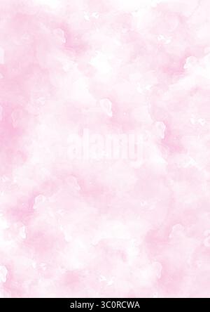 Rosafarbener Hintergrund mit sanften Farbverläufen und traumhaften Pastelltönen, perfekt für abstrakte Kunstwerke, Tapeten, Überschriften und dekorative Elemente Stockfoto