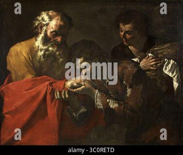 Meister der Verkündigung an die Hirten (aktiv 1630-1660) - die Rückkehr des verlorenen Sohnes Stockfoto