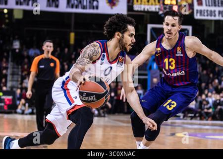 27. Dezember 2018 - Barcelona, Barcelona, Spanien - Shane Larkin, Nummer 0 von Anadolu Efes Istanbul während des EuroLeague Basketballspiels zwischen dem FC Barcelona Lassa und Anadolu Efes Istanbul am 27. Dezember 2018 im Palau Blaugrana in Barcelona, Spanien. (Kreditbild: © AFP7 via ZUMA Wire) Stockfoto
