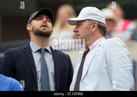 FLUSHING NY - AUGUST 30: Schauspieler Kevin Spacey, Tag sechs der US Open 2014 im USTA Billie Jean King National Tennis Center am 30. August 2014 im Stadtteil Flushing des Queens Borough von New York City. (Kreditbild: © SMG via ZUMA Wire) Stockfoto