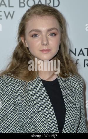 8. Januar 2019 - New York, NY, USA - 8. Januar 2019 New York City. Elsie Fisher nahm am 8. Januar 2019 an der Gala der National Board of Review Awards in der Cipriani 42nd Street Teil. (Foto: © Kristin Callahan/Ace Pictures via ZUMA Press) Stockfoto