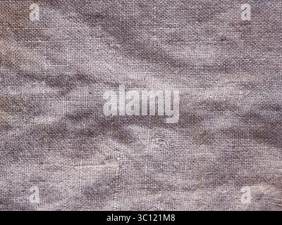 Ländliche Struktur von Säcken. Hintergrund von sehr groben, grobe Gewebe aus Flachs, Jute und Hanf. Sackleinen Tasche Material. Design Element. Stockfoto