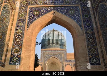 Das Amir Temur Mausoleum in Samarkand, Usbekistan Stockfoto