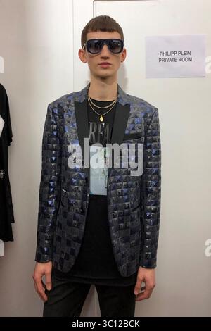 Philipp Plein Backstage MFW Herren Herbst Winter 2019-20, Mailand Italien, 11. Januar 2019 (Foto: © Lucia Sabatelli/Soevermedia via ZUMA Press) Stockfoto