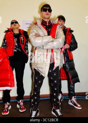 Philipp Plein Backstage MFW Herren Herbst Winter 2019-20, Mailand Italien, 11. Januar 2019 (Foto: © Lucia Sabatelli/Soevermedia via ZUMA Press) Stockfoto