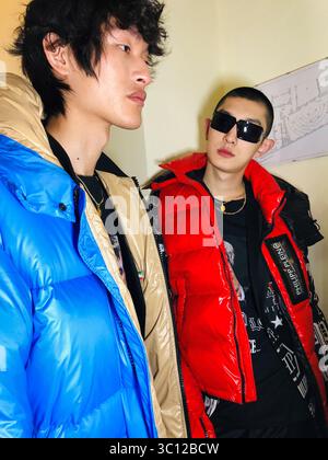 Philipp Plein Backstage MFW Herren Herbst Winter 2019-20, Mailand Italien, 11. Januar 2019 (Foto: © Lucia Sabatelli/Soevermedia via ZUMA Press) Stockfoto