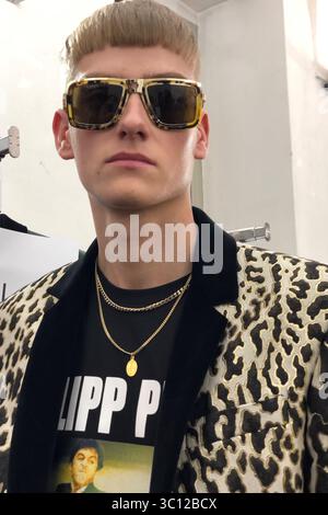Philipp Plein Backstage MFW Herren Herbst Winter 2019-20, Mailand Italien, 11. Januar 2019 (Foto: © Lucia Sabatelli/Soevermedia via ZUMA Press) Stockfoto