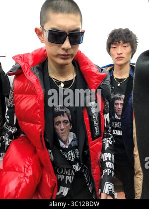 Philipp Plein Backstage MFW Herren Herbst Winter 2019-20, Mailand Italien, 11. Januar 2019 (Foto: © Lucia Sabatelli/Soevermedia via ZUMA Press) Stockfoto