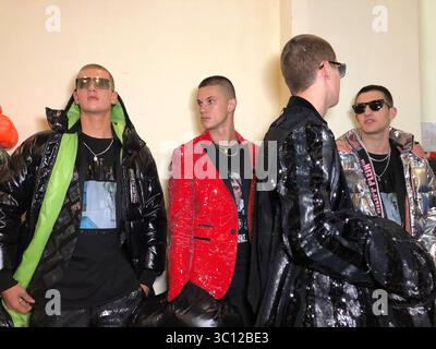 Philipp Plein Backstage MFW Herren Herbst Winter 2019-20, Mailand Italien, 11. Januar 2019 (Foto: © Lucia Sabatelli/Soevermedia via ZUMA Press) Stockfoto