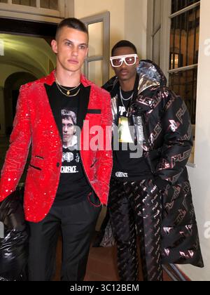 Philipp Plein Backstage MFW Herren Herbst Winter 2019-20, Mailand Italien, 11. Januar 2019 (Foto: © Lucia Sabatelli/Soevermedia via ZUMA Press) Stockfoto
