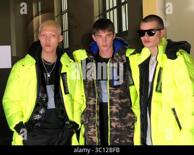 Philipp Plein Backstage MFW Herren Herbst Winter 2019-20, Mailand Italien, 11. Januar 2019 (Foto: © Lucia Sabatelli/Soevermedia via ZUMA Press) Stockfoto