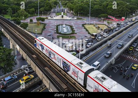 Lumphini Park BTS Skytrain, Bangkok, Thailand Stockfoto