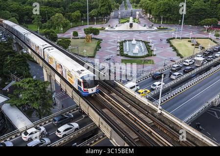 Lumphini Park BTS Skytrain, Bangkok, Thailand Stockfoto