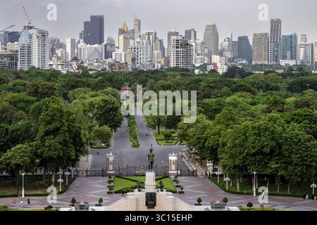 Skyline Lumpini Park, Bangkok, Thailand Stockfoto