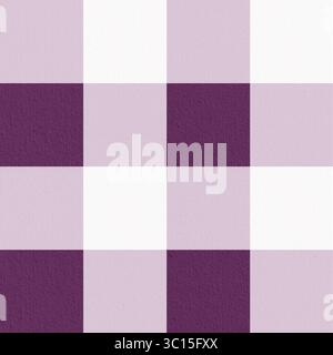 Ein nahtloses lila Karomuster in einem zarten Aquarellstil, das sich für Textildrucke eignet Stockfoto