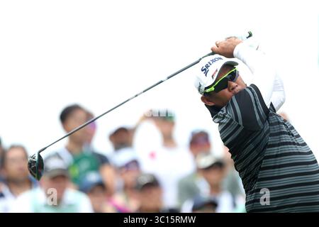 19. Januar 2019 - Singapur - Chapchai Nirat aus Thailand setzt sich während der dritten Runde der Singapore Open auf dem Serapong Course im Sentosa Golf Club auf das 3. Loch. (Bild: © Paul Miller/ZUMA Wire) Stockfoto