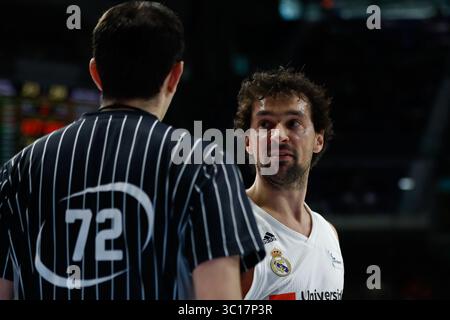 27. Dezember 2018 - Madrid, MADRID, SPANIEN - Sergio Llull Melia von Spanien und Real Madrid während der spanischen Meisterschaft, Liga Endesa, Basketballspiel zwischen Real Madrid und Montakit Fuenlabrada im Wizink Center Stadion, Madrid, Spanien, am 27. Januar 2019. (Kreditbild: © AFP7 via ZUMA Wire) Stockfoto