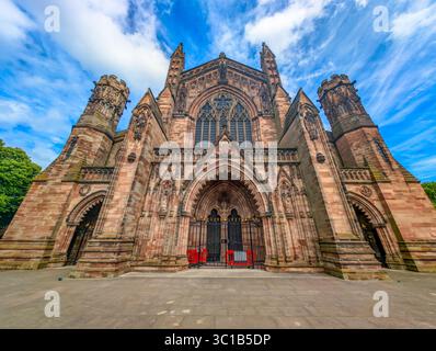 Herrliche Hereford Cathedral, innen und außen, England, Großbritannien Stockfoto