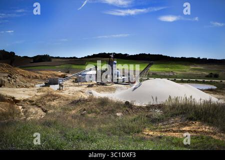 1. Oktober 2015 - Mankato, MN, USA - die Sandmine Guza Frac befindet sich im Tremepeleau County. (Siehe Dateifoto der aktiven Mine in merlin.) Independence, WI - 30/2015 (Kreditbild: Brian Peterson/Minneapolis Star Tribune/TNS via ZUMA Wire) Stockfoto