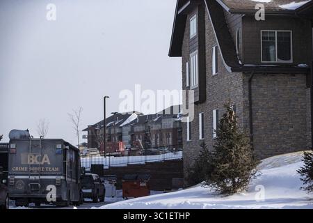 31. Januar 2019 - St. Paul, Minnesota, USA - die BCA untersucht den Tod eines Mannes, der wegen sexueller Übergriffe auf Kinder in einem Schulbus vor Gericht steht. Mordfall wird im Seniorenheim in Woodbury ermittelt. (Kreditbild: Richard Tsong-Taatarii/Minneapolis Star Tribune/TNS via ZUMA Wire) Stockfoto