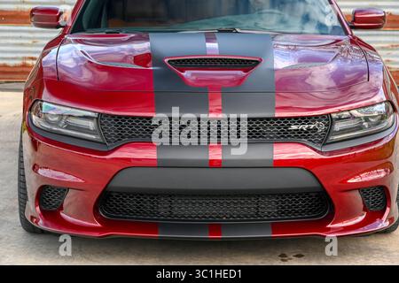 Februar 2019: 2018 Dodge Charger SRT Hellcat 6,2 l Kompressormotor Albert Pena/CSM (Credit Image: &Copy; Albert Pena/CSM via ZUMA Wire) Stockfoto