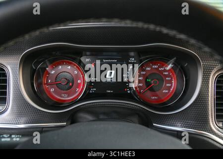 Februar 2019: 2018 Dodge Charger SRT Hellcat 6,2 l Kompressormotor Albert Pena/CSM (Credit Image: &Copy; Albert Pena/CSM via ZUMA Wire) Stockfoto
