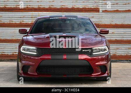 Februar 2019: 2018 Dodge Charger SRT Hellcat 6,2 l Kompressormotor Albert Pena/CSM (Credit Image: &Copy; Albert Pena/CSM via ZUMA Wire) Stockfoto