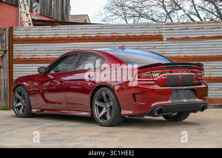 Februar 2019: 2018 Dodge Charger SRT Hellcat 6,2 l Kompressormotor Albert Pena/CSM (Credit Image: &Copy; Albert Pena/CSM via ZUMA Wire) Stockfoto