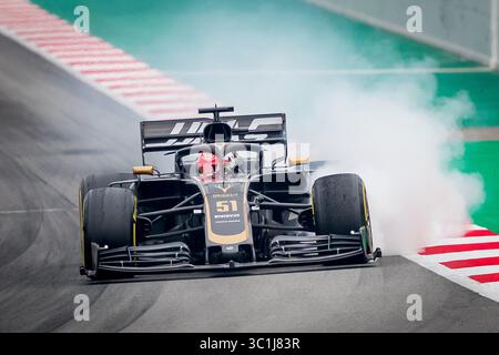 20. Februar 2019 – Montmelo, Barcelona, Katalonien, Spanien – Pietro Fittipaldi (Rich Energy Haas F1 Team) wird am Morgen der dritten Reise der F1 Test Days auf der Montmelo Strecke in Aktion gesehen. (Foto: © Javier Martinez de La Puente/SOPA Bilder via ZUMA Wire) Stockfoto