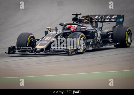 20. Februar 2019 – Montmelo, Barcelona, Katalonien, Spanien – Pietro Fittipaldi vom Rich Energy Haas F1 Team in Aktion am Morgen der dritten Reise der F1 Test Days in Montmelo. (Foto: © Javier Martinez de La Puente/SOPA Bilder via ZUMA Wire) Stockfoto