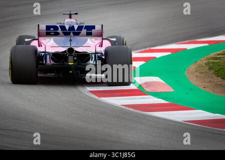 20. Februar 2019 - Montmelo, Barcelona, Katalonien, Spanien - Sergio Perez vom SportPesa Racing Point F1 Team in Aktion während der dritten Reise der F1 Test Days in Montmelo. (Foto: © Javier Martinez de La Puente/SOPA Bilder via ZUMA Wire) Stockfoto