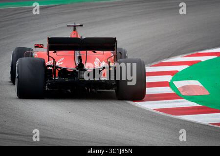 20. Februar 2019 - Montmelo, Barcelona, Katalonien, Spanien - Sebastian Vettel von der Scuderia Ferrari mit dem SF90, der am Morgen der dritten Reise der F1 Test Days in Montmelo in Aktion zu sehen war. (Foto: © Javier Martinez de La Puente/SOPA Bilder via ZUMA Wire) Stockfoto