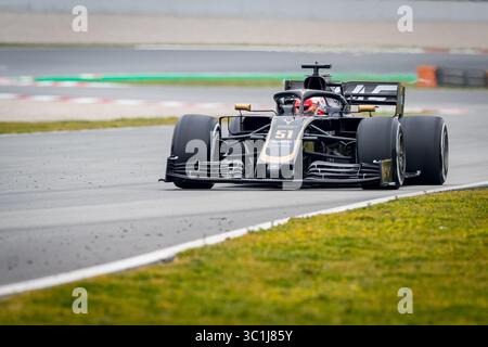 20. Februar 2019 – Montmelo, Barcelona, Katalonien, Spanien – Pietro Fittipaldi vom Rich Energy Haas F1 Team in Aktion am Morgen der dritten Reise der F1 Test Days in Montmelo. (Foto: © Javier Martinez de La Puente/SOPA Bilder via ZUMA Wire) Stockfoto