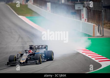 20. Februar 2019 – Montmelo, Barcelona, Katalonien, Spanien – Pietro Fittipaldi (Rich Energy Haas F1 Team) wird am Morgen der dritten Reise der F1 Test Days auf der Montmelo Strecke in Aktion gesehen. (Foto: © Javier Martinez de La Puente/SOPA Bilder via ZUMA Wire) Stockfoto