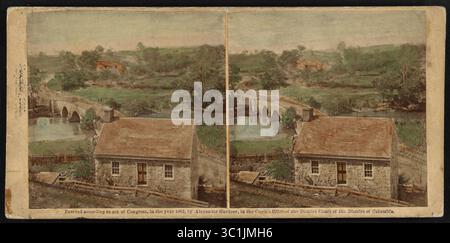 Februar 1954 - Antietam, Maryland, USA - Bridge on the Boonsboro Pike, Antietam, Maryland, USA, Stereo Card, Alexander Gardner, 1862 (Bild: © JT Vintage/Glasshouse Via ZUMA Wire) Stockfoto