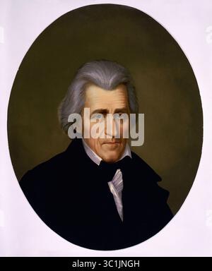 31. Dezember 2018: Andrew Jackson (1767-1845), Siebter Präsident der Vereinigten Staaten, Head and Shoulders Portrait, Chromolithograph (Bild: © JT Vintage/Glasshouse Via ZUMA Wire) Stockfoto