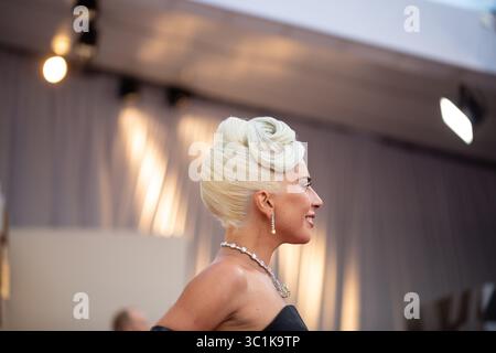 24. Februar 2019 – Hollywood, Kalifornien, USA – LADY GAGA, Oscar-Nominierung, kommt auf dem roten Teppich der 91. Oscars im Dolby Theatre in Hollywood. (Kreditbild: © AMPAS/ZUMA Wire/ZUMAPRESS.com) Stockfoto